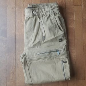 Men's Khaki Zipper Pants
